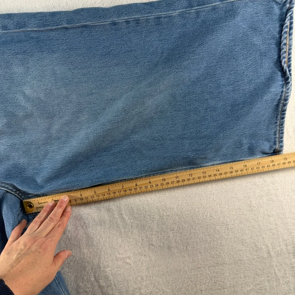 Old Navy 12 Jorts Jeans Baggy Wide Leg High Rise Drapey Denim Culotte Relaxed